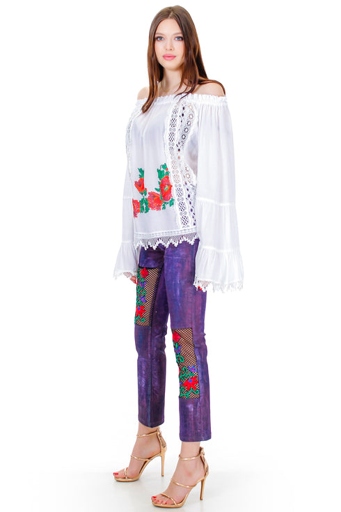 Bluza vascoza cu broderie  Liza Panait Liza Panait Online Boutique